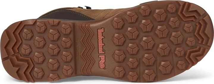 Timberland PRO Switchback LT 6 Inch Steel Safety Toe Industrial Work Hiker Boots Men's Work Boots Brown/Gum 1 : 9 E - Wide, Leather - Image 3