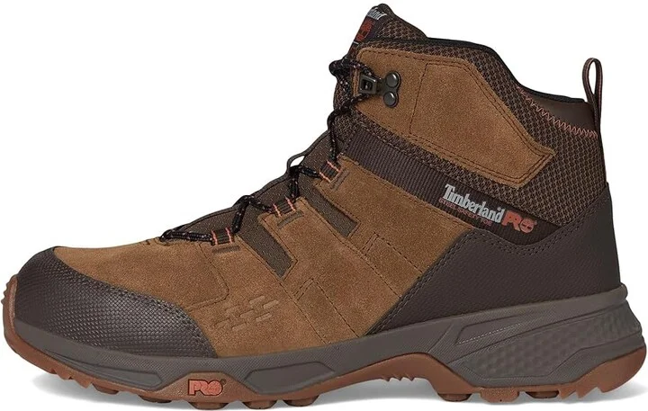 Timberland PRO Switchback LT 6 Inch Steel Safety Toe Industrial Work Hiker Boots Men's Work Boots Brown/Gum 1 : 9 E - Wide, Leather - Image 6