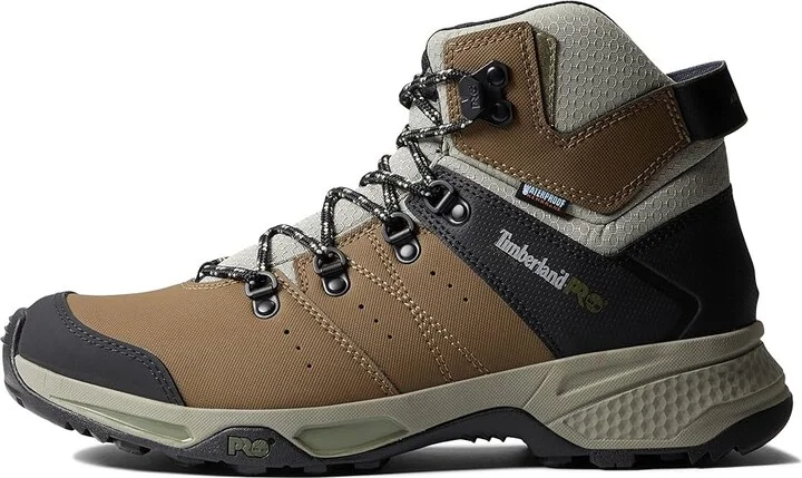 Timberland PRO Switchback Soft Toe Waterproof Men's Shoes Brown/Green : 10 D - Medium, Leather - Image 5
