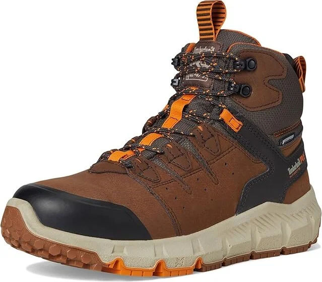 Timberland PRO Tempe Alloy Safety Toe Waterproof Men's Work Boots Medium Brown : 15 E - Wide, Leather - Image 5