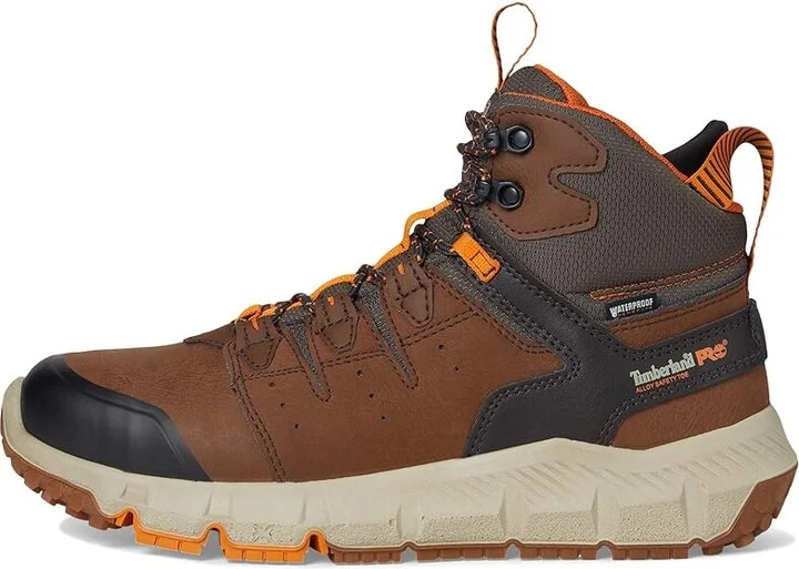 Timberland PRO Tempe Alloy Safety Toe Waterproof Men's Work Boots Medium Brown : 15 E - Wide, Leather - Image 6