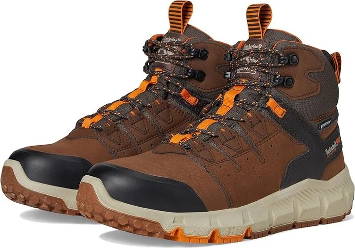 Timberland PRO Tempe Alloy Safety Toe Waterproof Men's Work Boots Medium Brown : 15 E - Wide, Leather