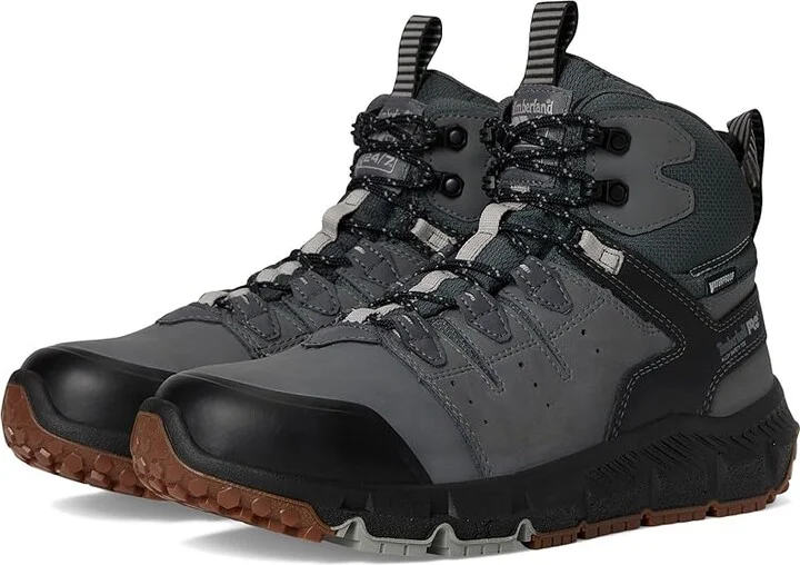 Timberland PRO Tempe Alloy Safety Toe Waterproof Men's Work Boots Medium Grey : 7.5 E - Wide, Leather