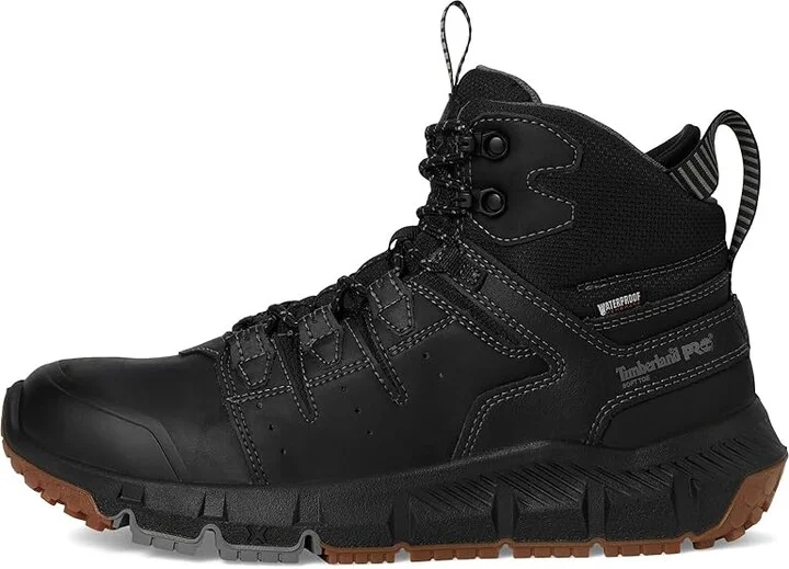 Timberland PRO Tempe Soft Toe Waterproof Men's Work Boots Black : 12 D - Medium, Leather - Image 6