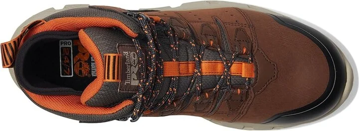 Timberland PRO Tempe Soft Toe Waterproof Men's Work Boots Medium Brown : 7.5 E - Wide, Leather - Image 2