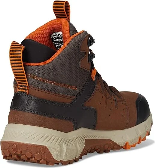 Timberland PRO Tempe Soft Toe Waterproof Men's Work Boots Medium Brown : 7.5 E - Wide, Leather - Image 4