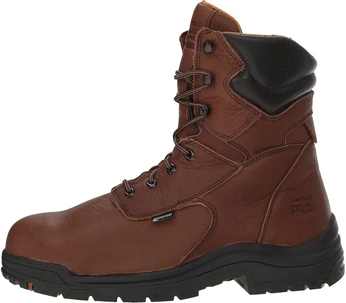 Timberland PRO Titan 8 Alloy Safety Toe Waterproof Men's Work Lace-up Boots Cappuccino Brown : 12 E - Wide, Leather - Image 6