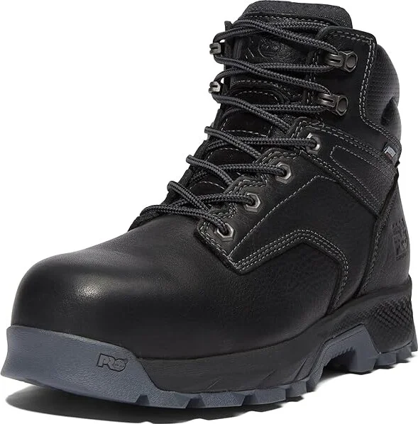 Timberland PRO TITAN EV 6 Composite Safety Toe Waterproof Men's Shoes Black Rustler : 14 D - Medium, Leather - Image 5