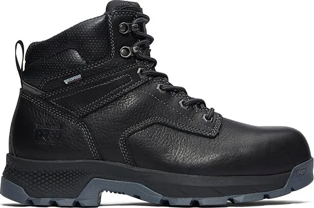 Timberland PRO TITAN EV 6 Composite Safety Toe Waterproof Men's Shoes Black Rustler : 14 D - Medium, Leather - Image 7