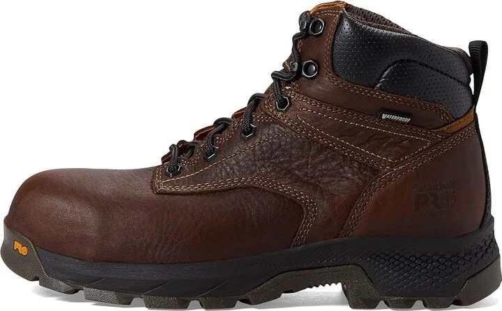 Timberland PRO TITAN EV 6 Composite Safety Toe Waterproof Men's Shoes Teak Trailblazer Brown-2024 NEW : 7 E - Wide, Leather - Image 6