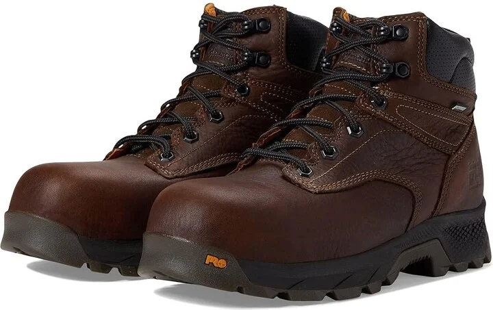Timberland PRO TITAN EV 6 Composite Safety Toe Waterproof Men's Shoes Teak Trailblazer Brown-2024 NEW : 7 E - Wide, Leather
