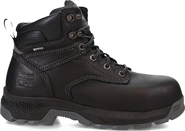 Timberland PRO TITAN EV 6 Composite Safety Toe Waterproof Women's Shoes Black : 8 D - Wide, Leather - Image 2