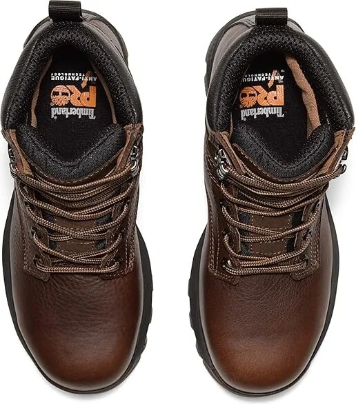 Timberland PRO TiTAN EV 6 Inch Composite Safety Toe Insulated Waterproof Women's Work Boots Coffee Tailgate Brown : 11 C - Medium, Leather - Image 2