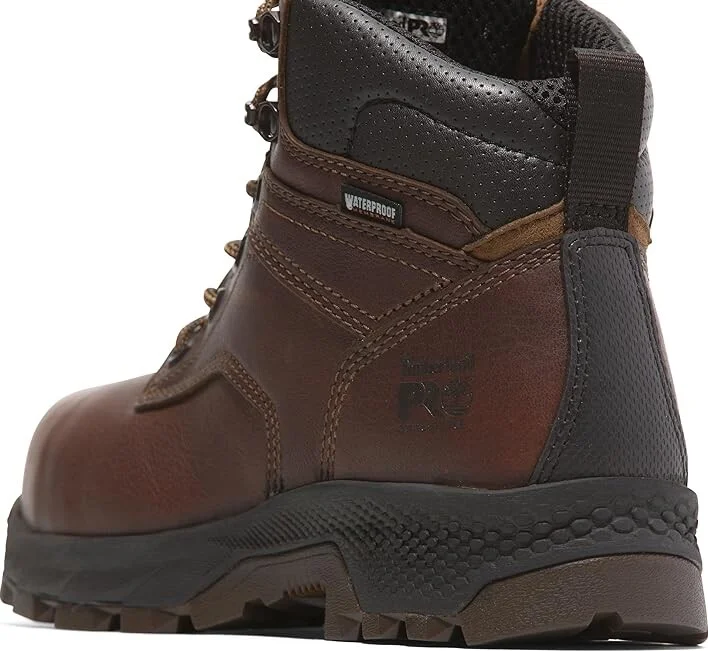 Timberland PRO TiTAN EV 6 Inch Composite Safety Toe Insulated Waterproof Women's Work Boots Coffee Tailgate Brown : 11 C - Medium, Leather - Image 4
