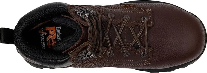 Timberland PRO TiTAN EV 6 Inch Internal Metguard Composite Safety Toe Women's Work Boots Dark Brown : 8 D - Wide, Leather - Image 2