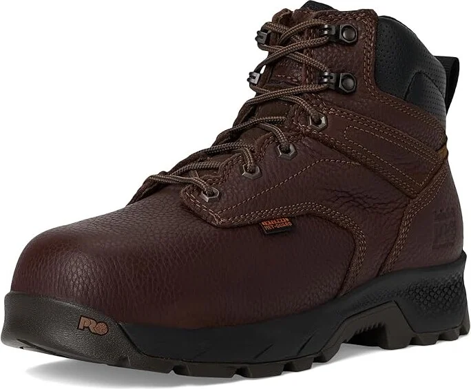 Timberland PRO TiTAN EV 6 Inch Internal Metguard Composite Safety Toe Women's Work Boots Dark Brown : 8 D - Wide, Leather - Image 5