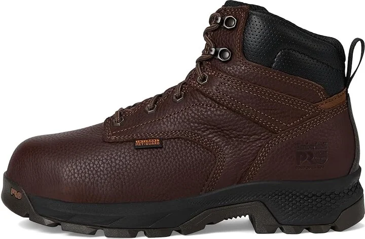 Timberland PRO TiTAN EV 6 Inch Internal Metguard Composite Safety Toe Women's Work Boots Dark Brown : 8 D - Wide, Leather - Image 6