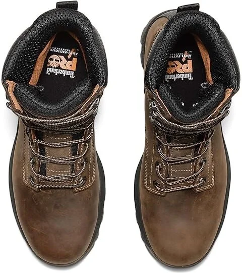 Timberland PRO TiTAN EV 8 Inch Soft Toe Waterproof Men's Work Boots Earth Bandit Brown : 11 D - Medium, Leather - Image 2