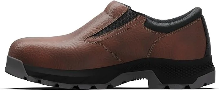 Timberland PRO Titan EV Slip-On Composite Safety Toe Industrial Casual Work Shoe Men's Work Boots Teak Trailblazer 1 : 8 D - Medium, Leather - Image 6