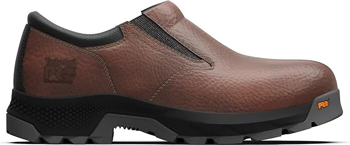Timberland PRO Titan EV Slip-On Composite Safety Toe Industrial Casual Work Shoe Men's Work Boots Teak Trailblazer 1 : 8 D - Medium, Leather