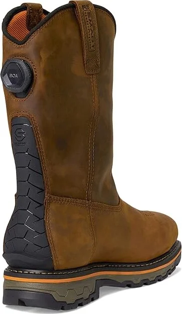 Timberland PRO True Grit BOA Pull-On Composite Safety Toe Waterproof Men's Work Boots Earth Bandit Brown : 7.5 D - Medium, Leather - Image 4