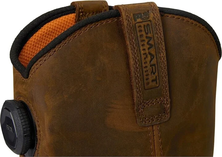 Timberland PRO True Grit BOA Pull-On Composite Safety Toe Waterproof Men's Work Boots Earth Bandit Brown : 7.5 D - Medium, Leather - Image 7