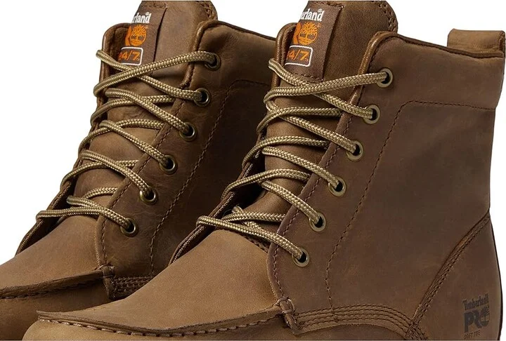 Timberland PRO Wedge 6 Soft Toe Men's Shoes Coconut 1 : 10.5 D - Medium, Leather - Image 5