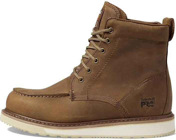 Timberland PRO Wedge 6 Soft Toe Men's Shoes Coconut 1 : 10.5 D - Medium, Leather - Image 6
