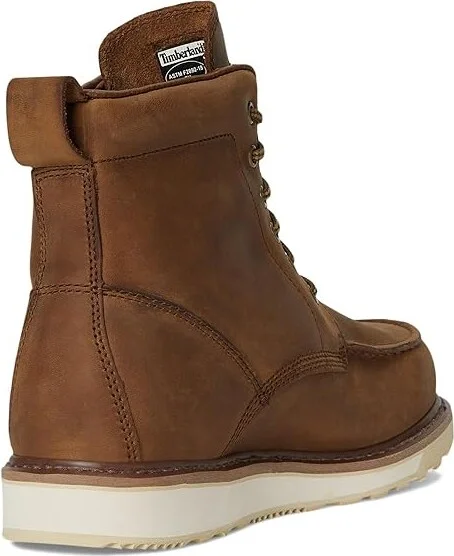 Timberland PRO Wedge 6 Soft Toe Men's Shoes Coconut : 7 E - Wide, Leather - Image 4
