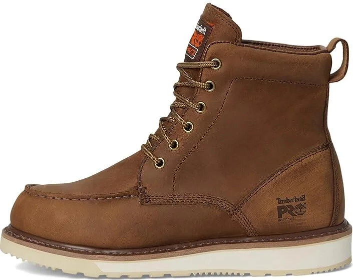 Timberland PRO Wedge 6 Soft Toe Men's Shoes Coconut : 7 E - Wide, Leather - Image 6