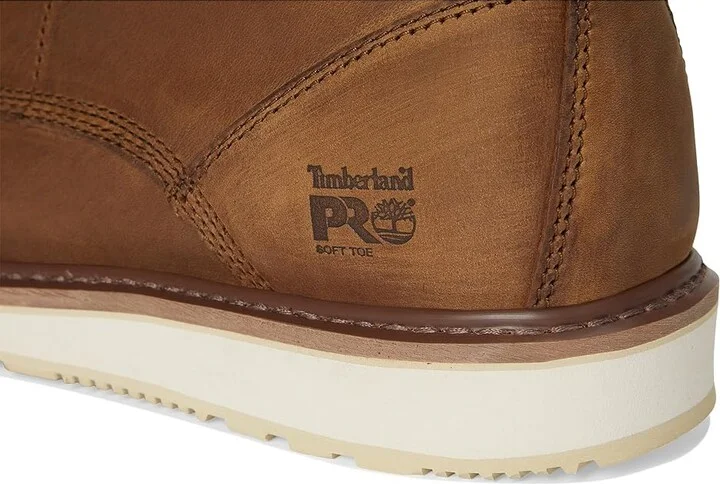 Timberland PRO Wedge 6 Soft Toe Men's Shoes Coconut : 7 E - Wide, Leather - Image 7