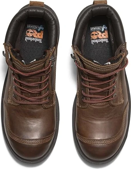 Timberland PRO Whitman 6 Inch Composite Safety Toe Waterproof Men's Work Boots Gaucho Brown : 12 D - Medium, Leather - Image 2