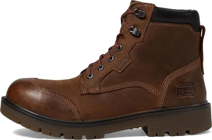 Timberland PRO Whitman 6 Inch Composite Safety Toe Waterproof Men's Work Boots Gaucho Brown : 12 D - Medium, Leather - Image 6