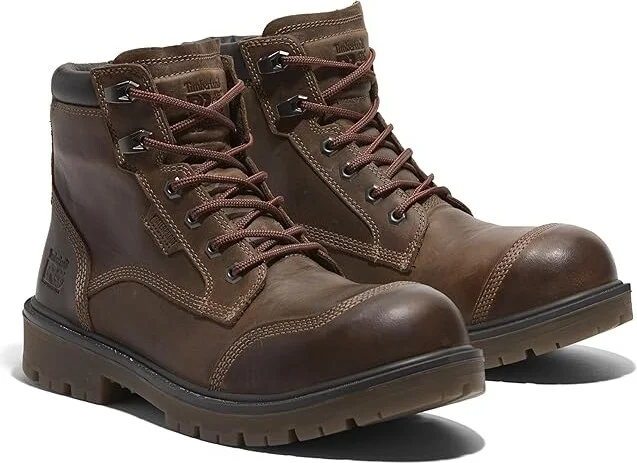 Timberland PRO Whitman 6 Inch Composite Safety Toe Waterproof Men's Work Boots Gaucho Brown : 12 D - Medium, Leather
