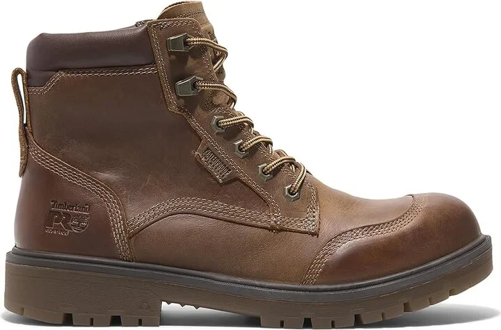 Timberland PRO Whitman 6 Inch Soft Toe Waterproof Men's Work Boots Copper Brown : 10.5 D - Medium, Leather - Image 7