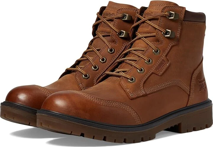 Timberland PRO Whitman 6 Inch Soft Toe Waterproof Men's Work Boots Copper Brown : 10.5 D - Medium, Leather