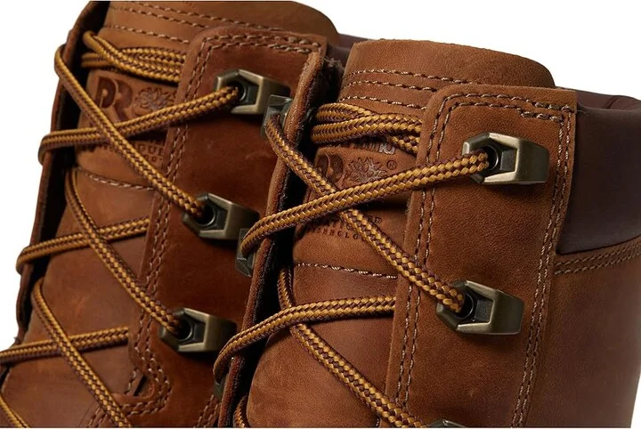 Timberland PRO Whitman 8 Inch Composite Safety Toe Waterproof Men's Work Boots Copper Brown : 12 D - Medium, Leather - Image 5