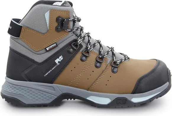 Timberland PRO Women's Comp Toe Switchback MaxTRAX Black/Grey Pop Hiker Work Boots - 6.5 Wide - Image 2