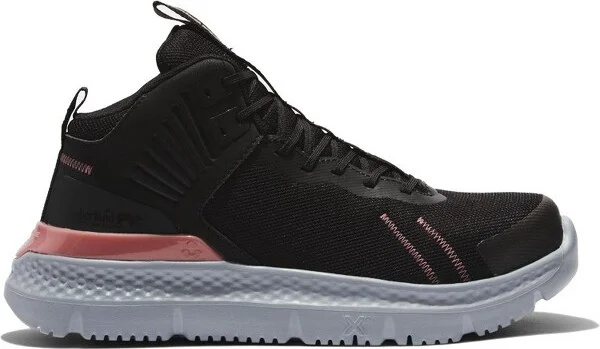 Timberland PRO Women's, Composite Toe, Setra, Black/Grey/Rose, EH, Slip Resistant, Mid Athletic Work Shoes - 9.0 W - Image 2