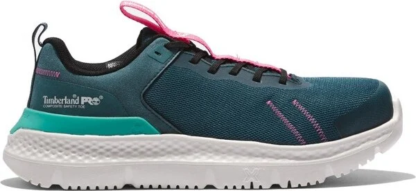 Timberland PRO Women's, Composite Toe, Setra, Green/White, EH, Slip Resistant, Low Athletic Work Shoes - 7.0 M - Image 2