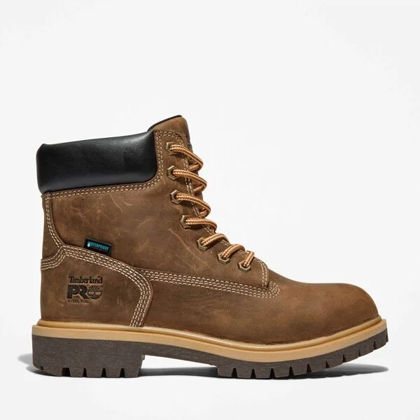 Timberland PRO Women's Direct Attach " Steel Toe Waterproof Work Boot, Turkish Coffee Brown, W