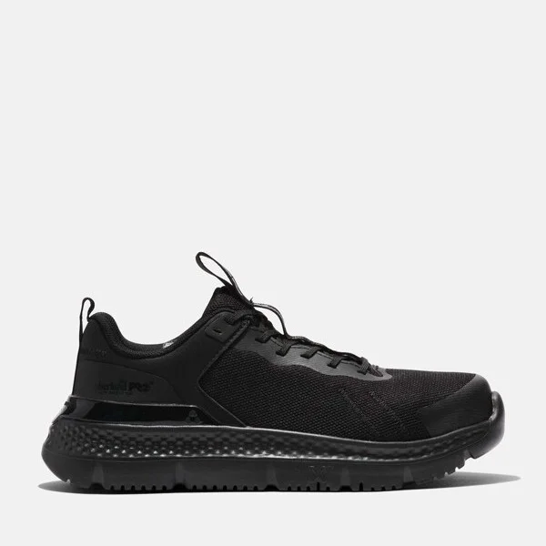 Timberland PRO Women's Setra Composite Toe Work Sneaker, Black,