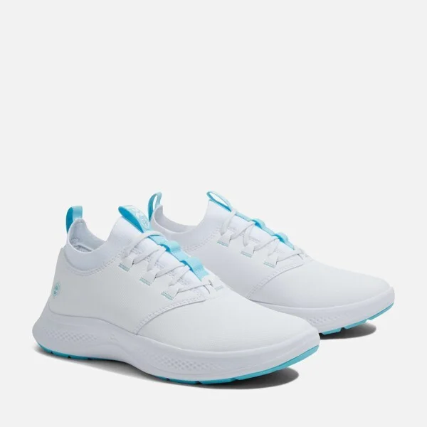Timberland PRO Women's Solace MAX Slip-On Work Sneaker, White/Blue, - Image 2