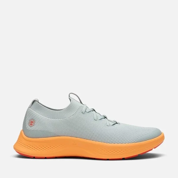 grey/orange knit