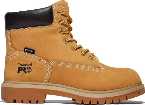 Timberland PRO Women's Steel Toe, Direct Attach Wheat EH, WP/Insulated, 6 Inch Work Boots - 8.5 M