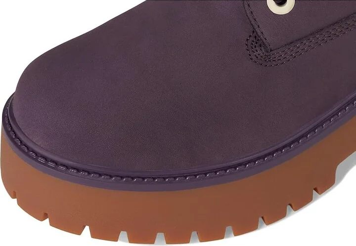 Timberland Stone Street 6 Inch Lace-Up Waterproof Women's Boots Dark Purple Nubuck : 5.5 B - Medium, Leather - Image 2