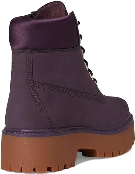 Timberland Stone Street 6 Inch Lace-Up Waterproof Women's Boots Dark Purple Nubuck : 5.5 B - Medium, Leather - Image 4