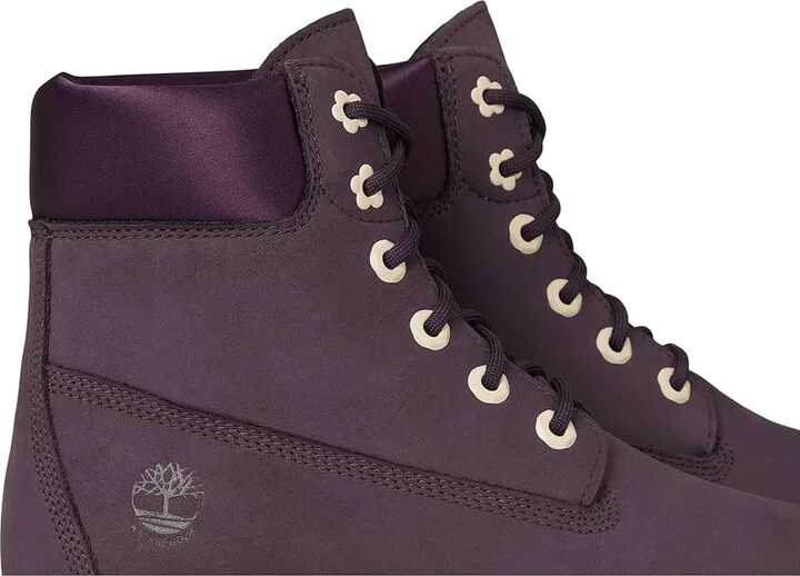 Timberland Stone Street 6 Inch Lace-Up Waterproof Women's Boots Dark Purple Nubuck : 5.5 B - Medium, Leather - Image 7