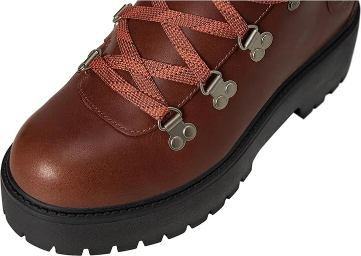 Timberland Stone Street Mid Lace-Up Women's Boots Rust Full Grain : 7 B - Medium, Leather - Image 2