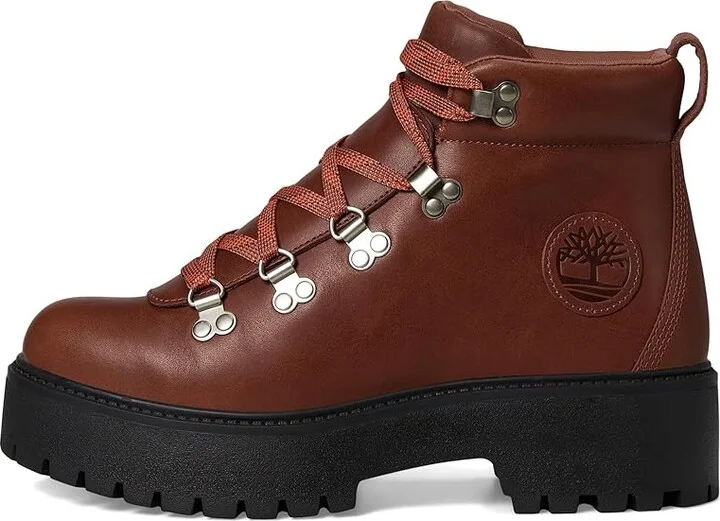 Timberland Stone Street Mid Lace-Up Women's Boots Rust Full Grain : 7 B - Medium, Leather - Image 6